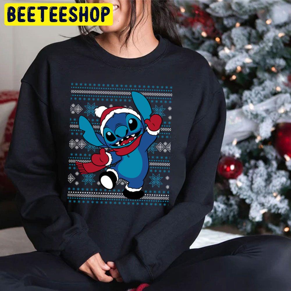 Stitch Happy Christmas Holiday Trending Unisex Hoodie Stitch Happy Christmas Holiday Trending Unisex Hoodie