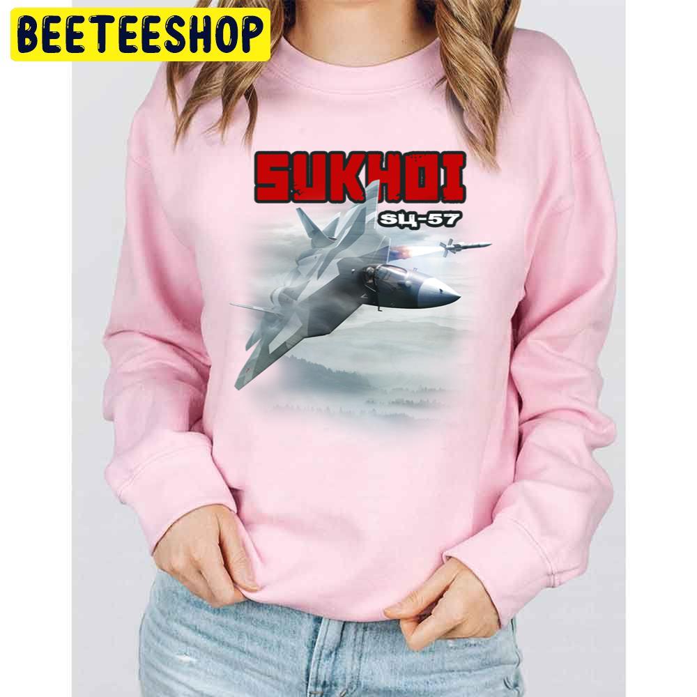 Sukhoi Su-57 Essential Trending Unisex Sweatshirt Sukhoi Su-57 Essential Trending Unisex Sweatshirt