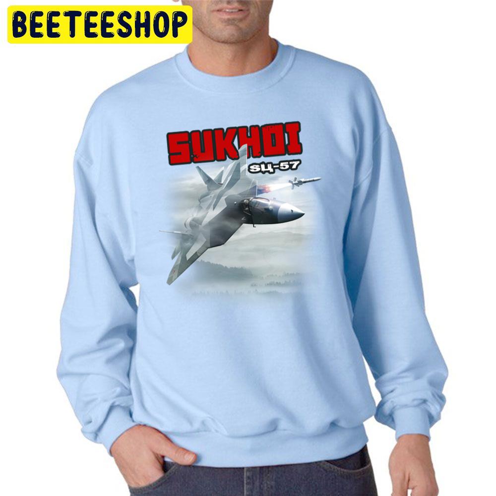 Sukhoi Su-57 Essential Trending Unisex Sweatshirt Sukhoi Su-57 Essential Trending Unisex Sweatshirt