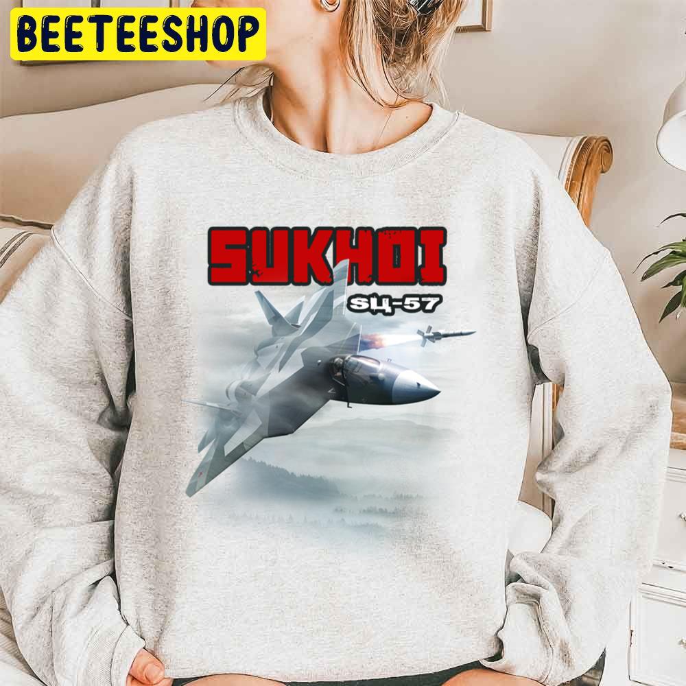 Sukhoi Su-57 Essential Trending Unisex Sweatshirt Sukhoi Su-57 Essential Trending Unisex Sweatshirt