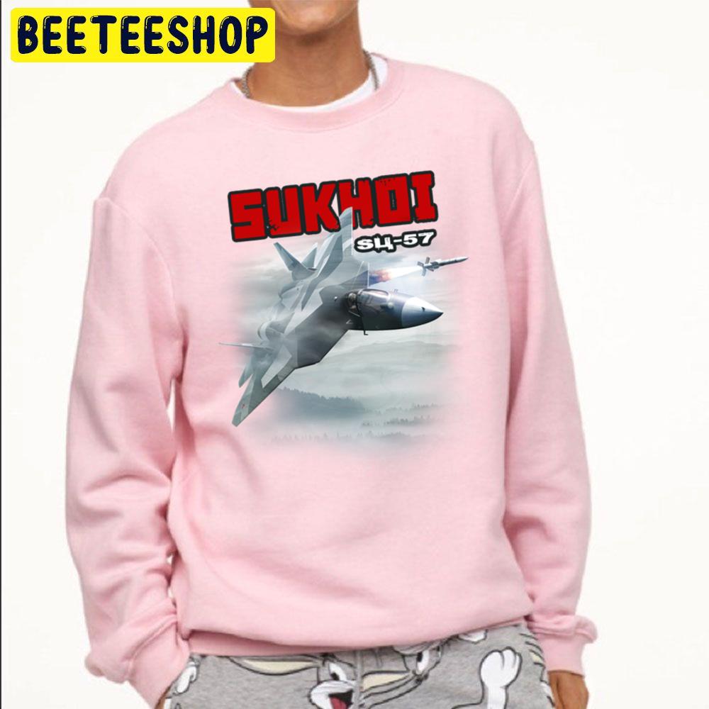 Sukhoi Su-57 Essential Trending Unisex Sweatshirt Sukhoi Su-57 Essential Trending Unisex Sweatshirt