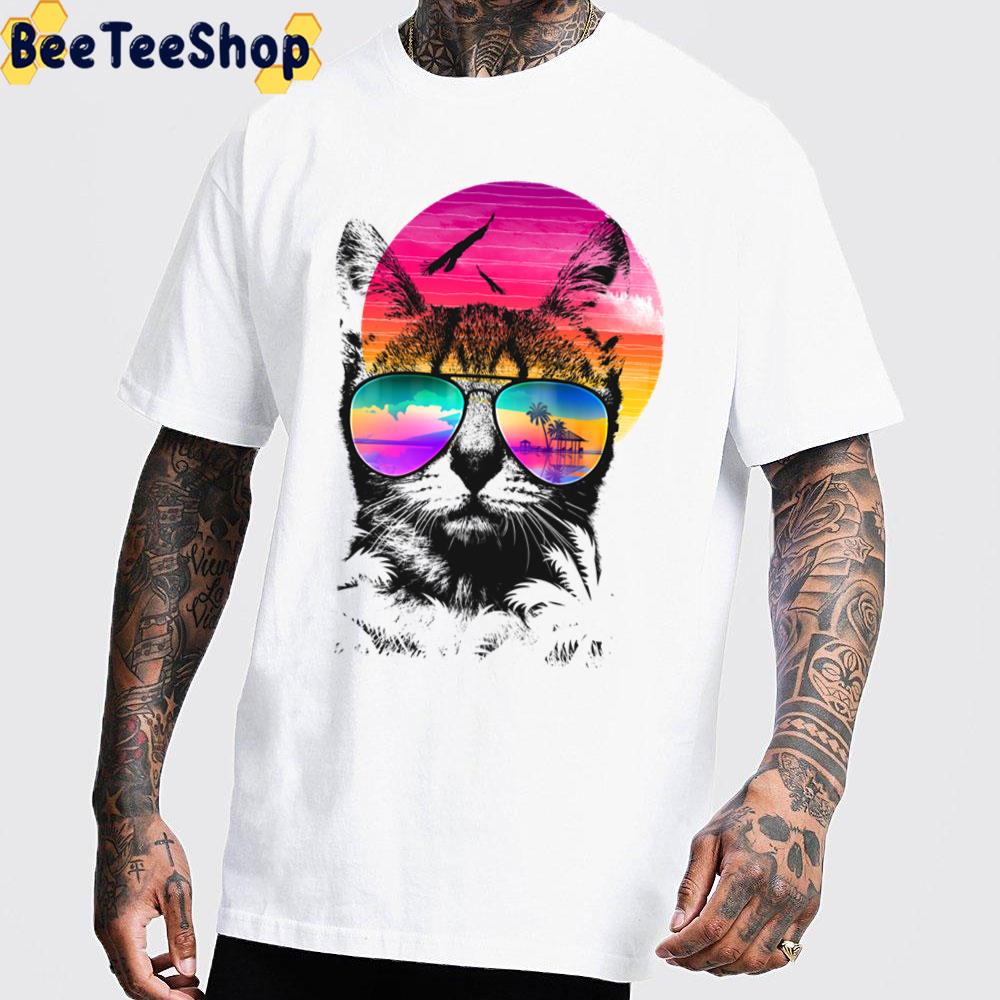 Summer Cat Retro Art Trending Unisex Sweatshirt Summer Cat Retro Art Trending Unisex Sweatshirt