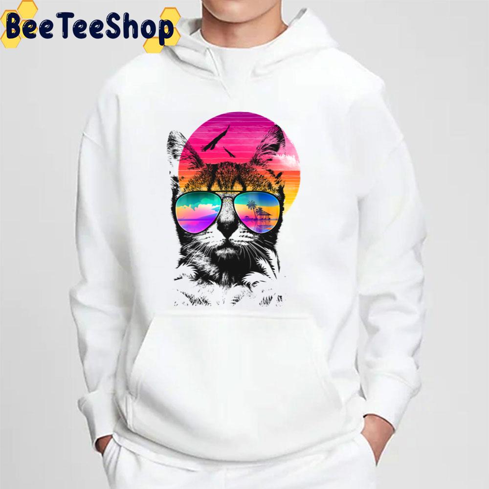 Summer Cat Retro Art Trending Unisex Sweatshirt Summer Cat Retro Art Trending Unisex Sweatshirt
