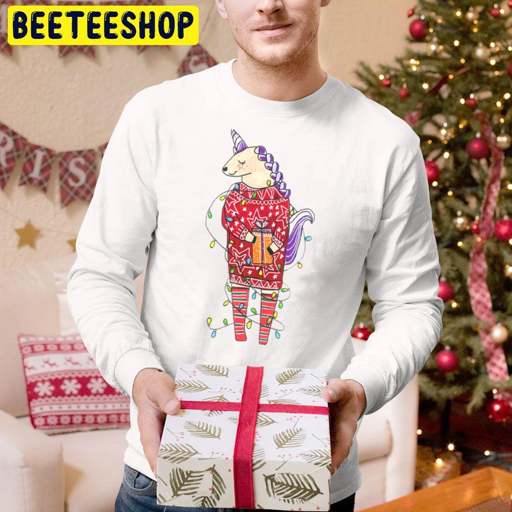 Super Cute Christmas Unicorn Trending Unisex Hoodie Super Cute Christmas Unicorn Trending Unisex Hoodie