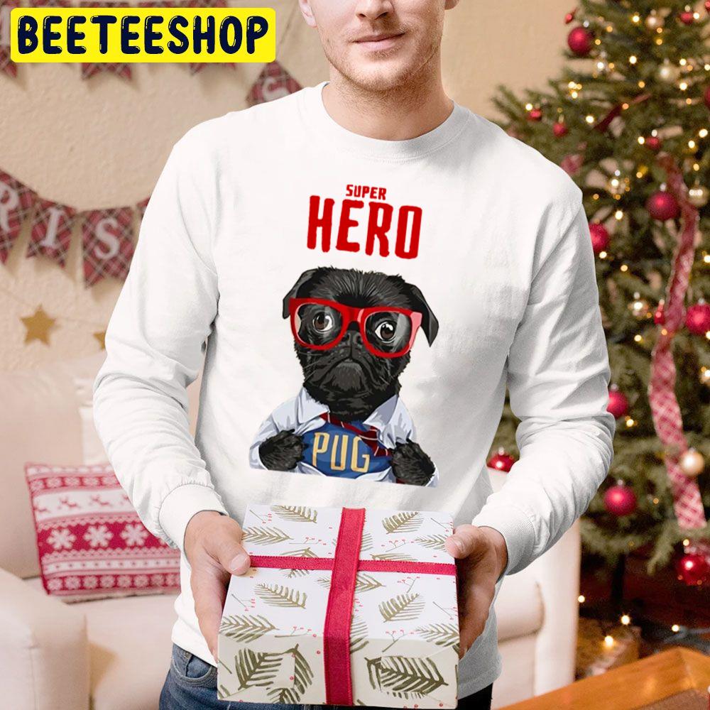 Super Hero Is A Pug Trending Unisex Hoodie Super Hero Is A Pug Trending Unisex Hoodie