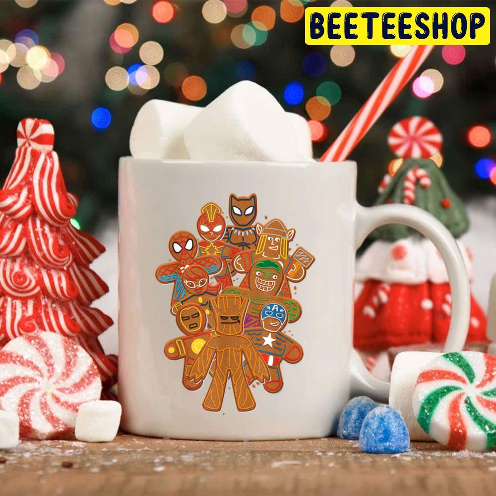 Superhero Gingerbread Cookies Christmas Trending Unisex Hoodie Superhero Gingerbread Cookies Christmas Trending Unisex Hoodie