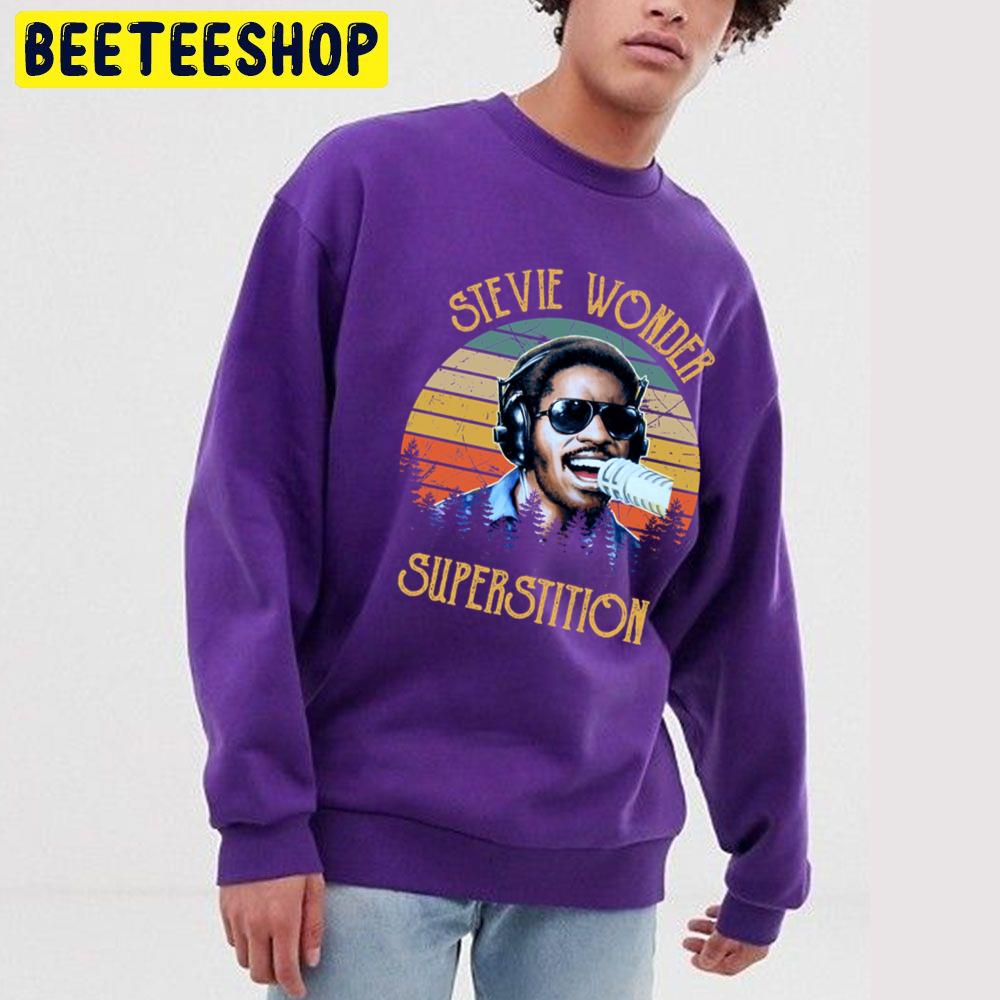 Superstition Stevie Wonder Trending Unisex Sweatshirt Superstition Stevie Wonder Trending Unisex Sweatshirt
