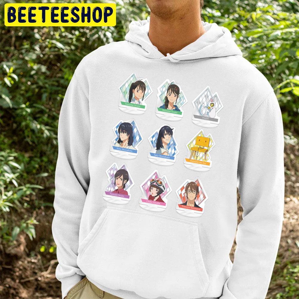 Suzume No Tojimari Emoji Trending Unisex Hoodie Suzume No Tojimari Emoji Trending Unisex Hoodie