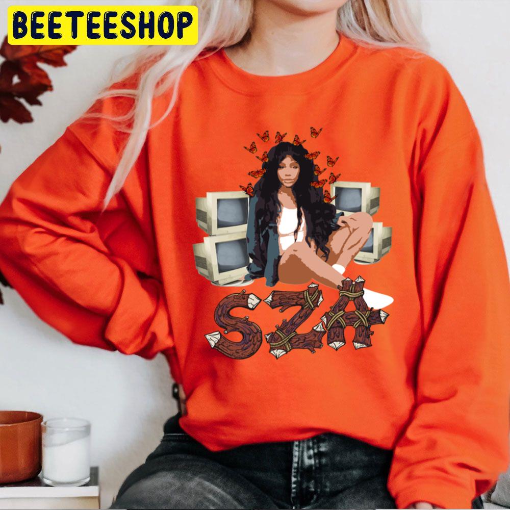 Sza Fan Pack All Over Pattern Trending Unisex Sweatshirt Sza Fan Pack All Over Pattern Trending Unisex Sweatshirt