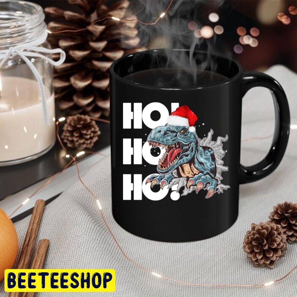 T Rex Santa Ho Ho Ho Cool Dinosaur With Santa Hat Trending Unisex Hoodie T Rex Santa Ho Ho Ho Cool Dinosaur With Santa Hat Trending Unisex Hoodie