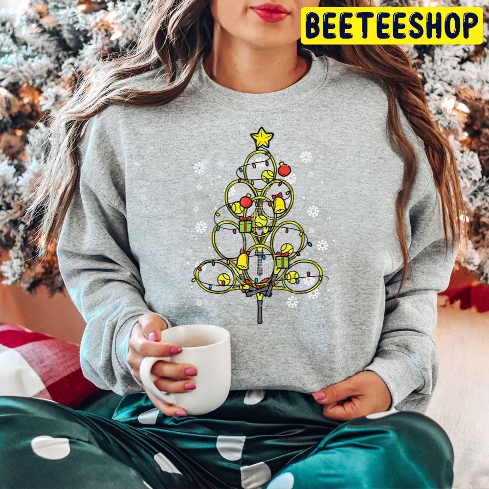 Tennis Christmas Tree Xmass Trending Unisex Hoodie Tennis Christmas Tree Xmass Trending Unisex Hoodie