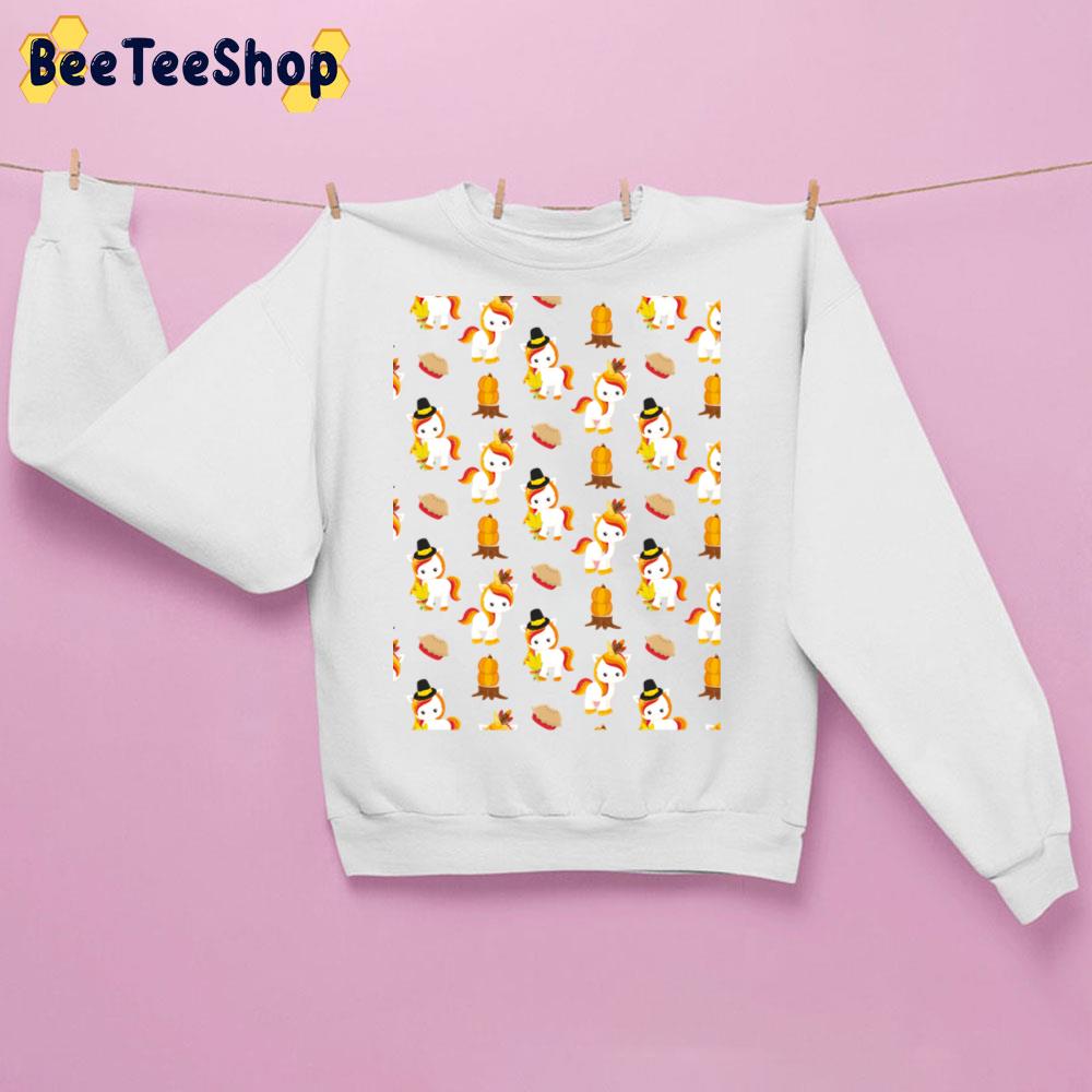 Thanksgiving Autumn Unicorn Pattern Trending Unisex Sweatshirt Thanksgiving Autumn Unicorn Pattern Trending Unisex Sweatshirt