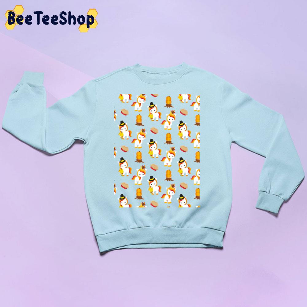 Thanksgiving Autumn Unicorn Pattern Trending Unisex Sweatshirt Thanksgiving Autumn Unicorn Pattern Trending Unisex Sweatshirt