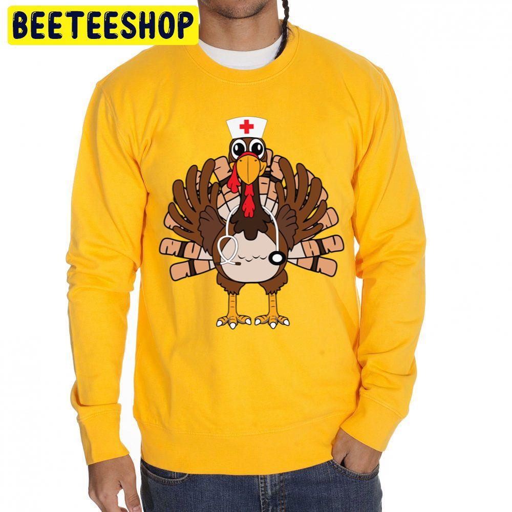 Thanksgiving Nurse Turkey Crew Trending Unisex Sweatshirt Thanksgiving Nurse Turkey Crew Trending Unisex Sweatshirt