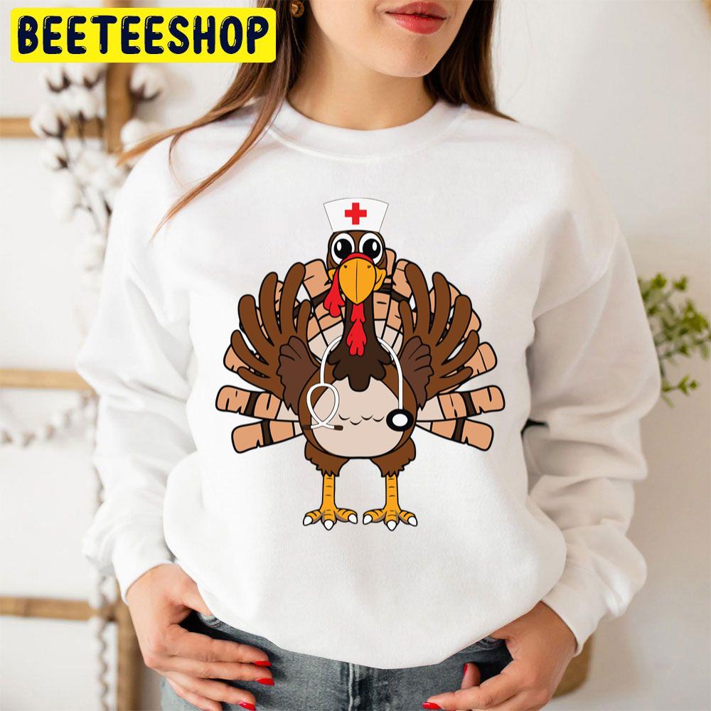 Thanksgiving Nurse Turkey Crew Trending Unisex Sweatshirt Thanksgiving Nurse Turkey Crew Trending Unisex Sweatshirt