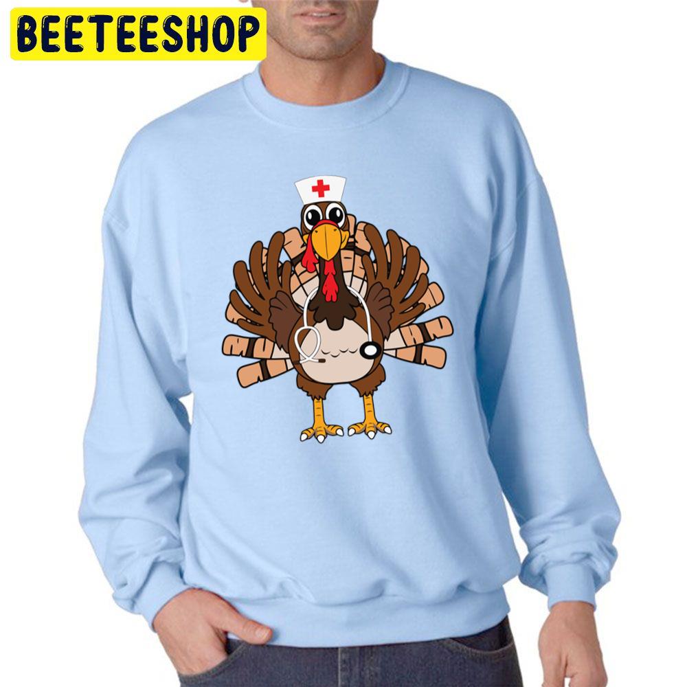 Thanksgiving Nurse Turkey Crew Trending Unisex Sweatshirt Thanksgiving Nurse Turkey Crew Trending Unisex Sweatshirt