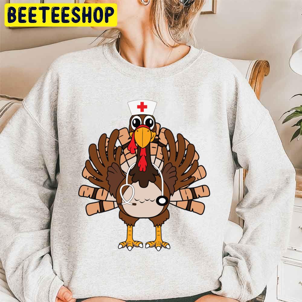 Thanksgiving Nurse Turkey Crew Trending Unisex Sweatshirt Thanksgiving Nurse Turkey Crew Trending Unisex Sweatshirt