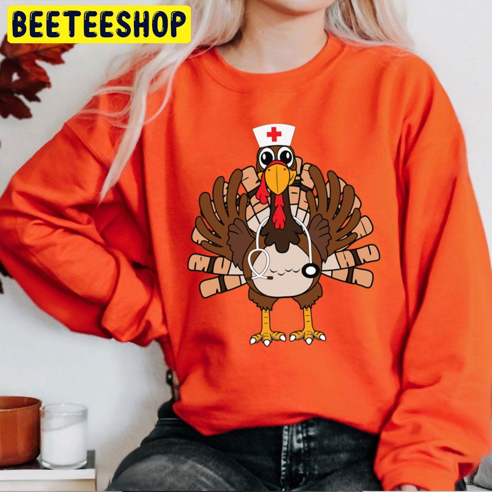 Thanksgiving Nurse Turkey Crew Trending Unisex Sweatshirt Thanksgiving Nurse Turkey Crew Trending Unisex Sweatshirt