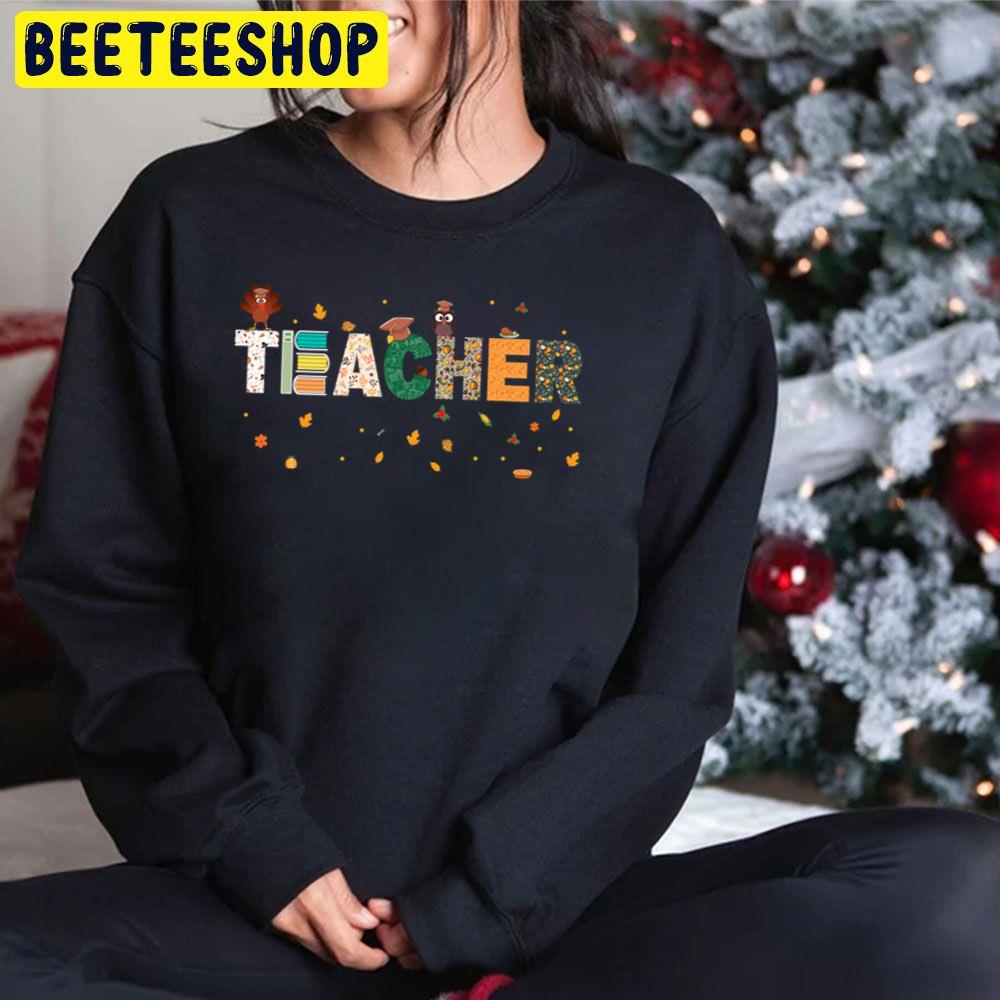 Thanksgiving Teacher Happy Thanksgiving Trending Unisex Hoodie Thanksgiving Teacher Happy Thanksgiving Trending Unisex Hoodie
