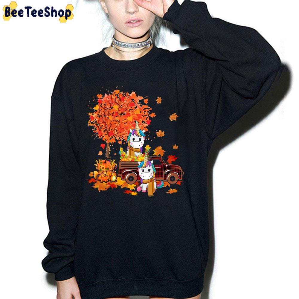 Thanksgiving Unicorn Unicorn On Red Pickup Truck Funny Fall Autumn Pumpkin Unicorn Trending Unisex Sweatshirt Thanksgiving Unicorn Unicorn On Red Pickup Truck Funny Fall Autumn Pumpkin Unicorn Trending Unisex Sweatshirt