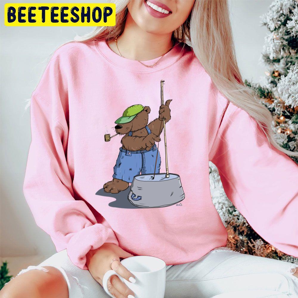 The Hillbilly Bear Plays A Cool Bassguitar Trending Unisex Hoodie The Hillbilly Bear Plays A Cool Bassguitar Trending Unisex Hoodie