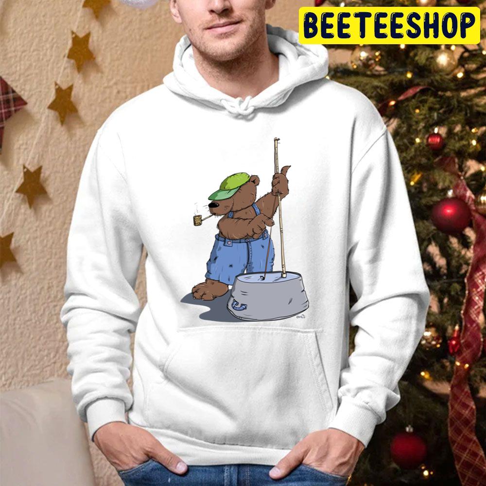 The Hillbilly Bear Plays A Cool Bassguitar Trending Unisex Hoodie The Hillbilly Bear Plays A Cool Bassguitar Trending Unisex Hoodie