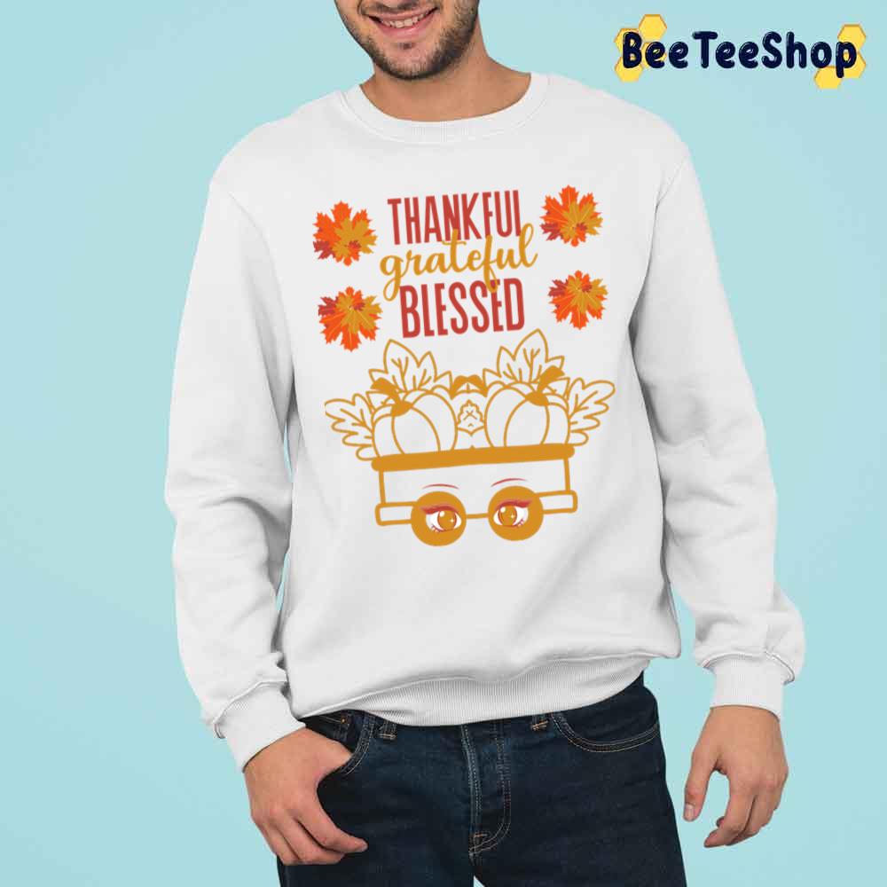 The Pumkin Truck Thankful Grateful Blessed Trending Unisex Sweatshirt The Pumkin Truck Thankful Grateful Blessed Trending Unisex Sweatshirt