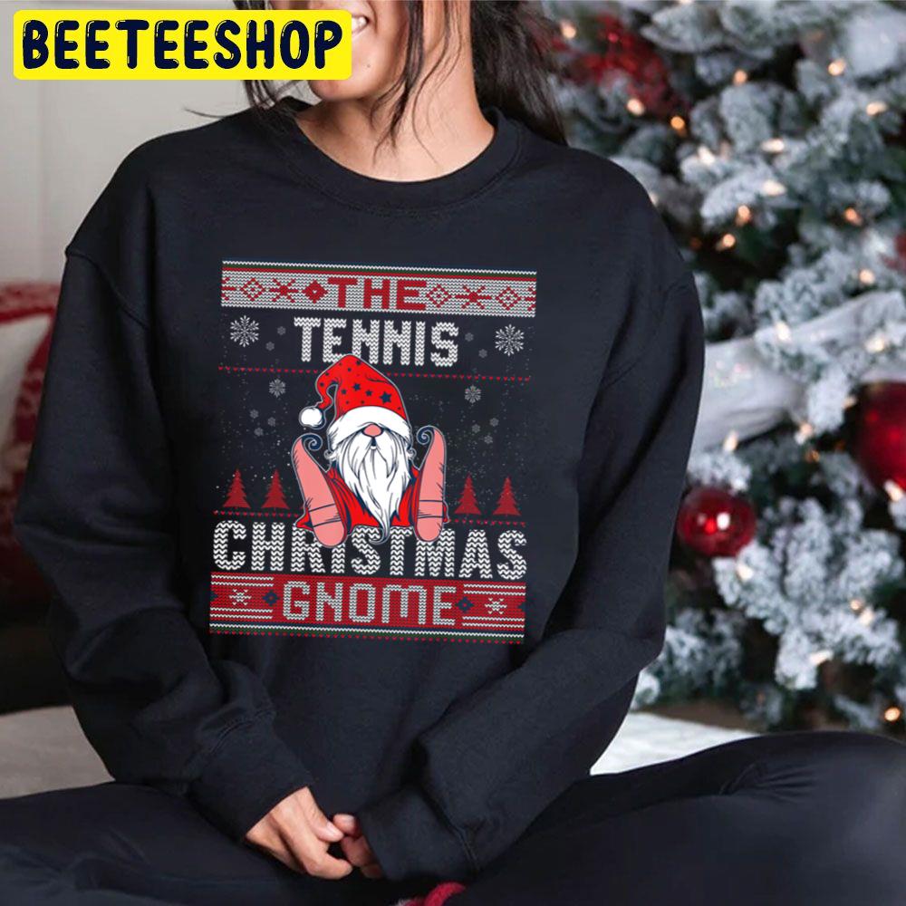 The Tennis Christmas Gnome Matching Family Knit Trending Unisex Hoodie The Tennis Christmas Gnome Matching Family Knit Trending Unisex Hoodie