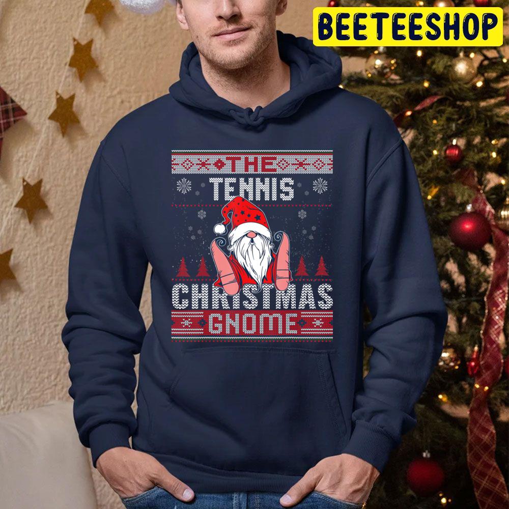 The Tennis Christmas Gnome Matching Family Knit Trending Unisex Hoodie The Tennis Christmas Gnome Matching Family Knit Trending Unisex Hoodie