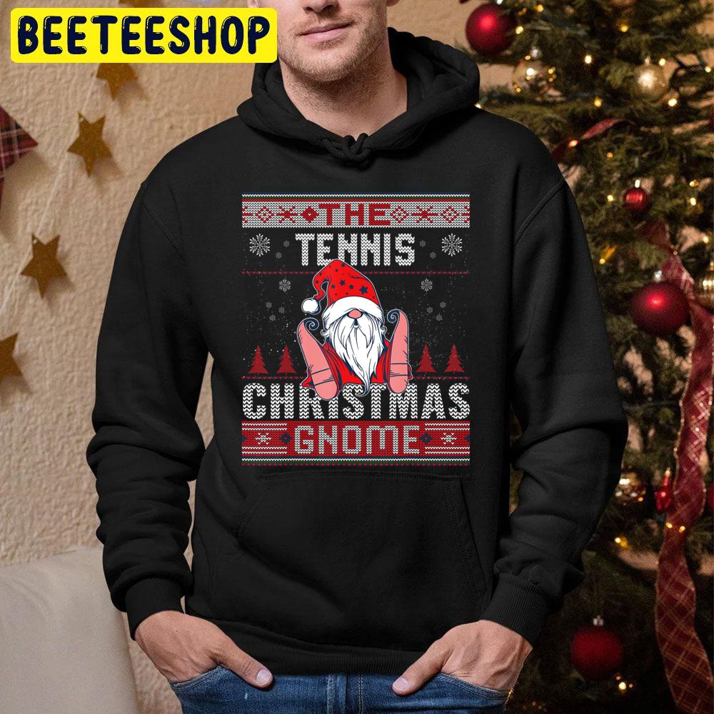 The Tennis Christmas Gnome Matching Family Knit Trending Unisex Hoodie The Tennis Christmas Gnome Matching Family Knit Trending Unisex Hoodie
