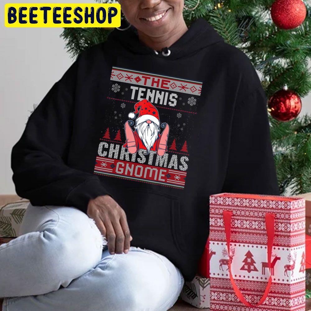 The Tennis Christmas Gnome Matching Family Knit Trending Unisex Hoodie The Tennis Christmas Gnome Matching Family Knit Trending Unisex Hoodie