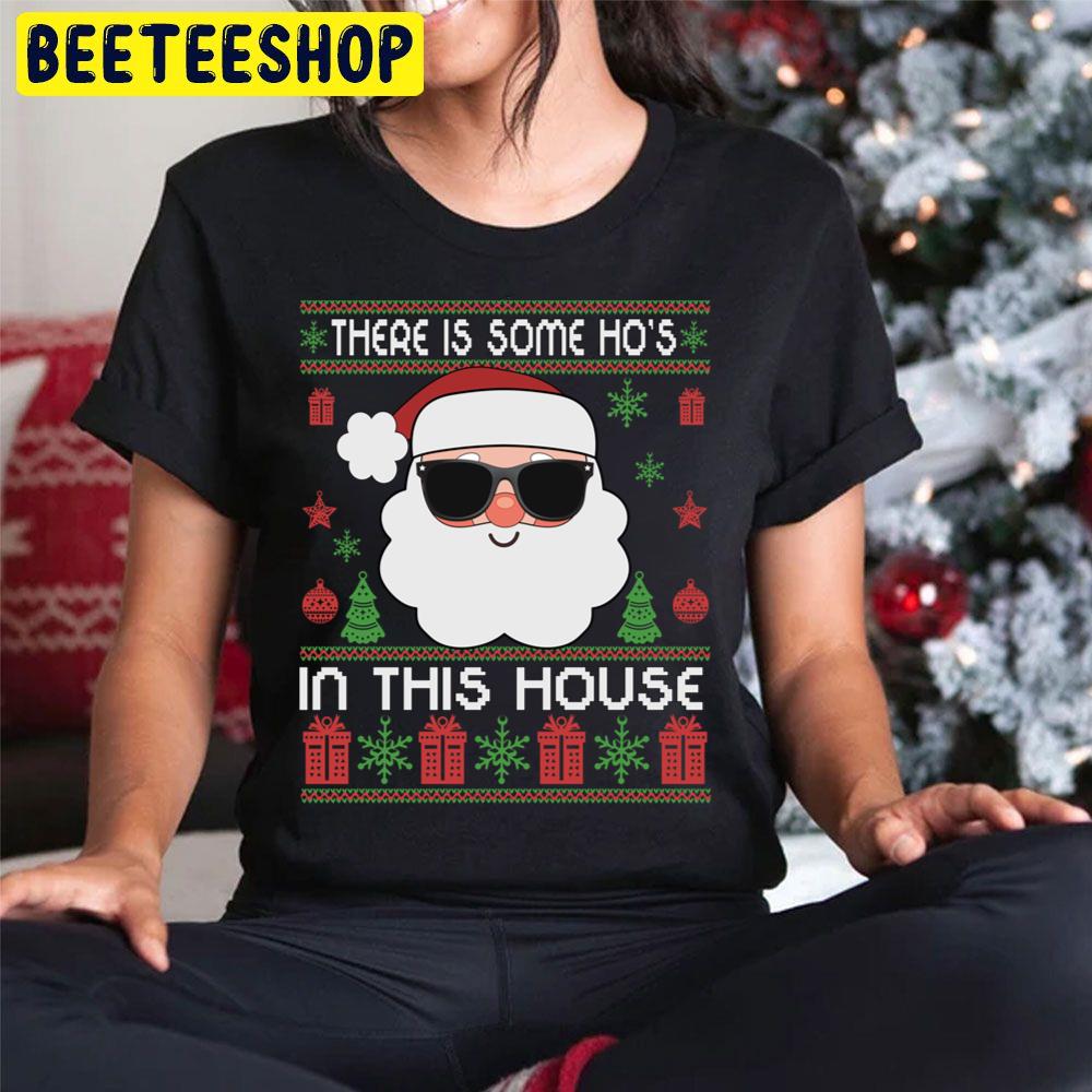 There Is Some Ho's In This House Funny Christmas Knit Pattern Trending Unisex Hoodie There Is Some Ho's In This House Funny Christmas Knit Pattern Trending Unisex Hoodie
