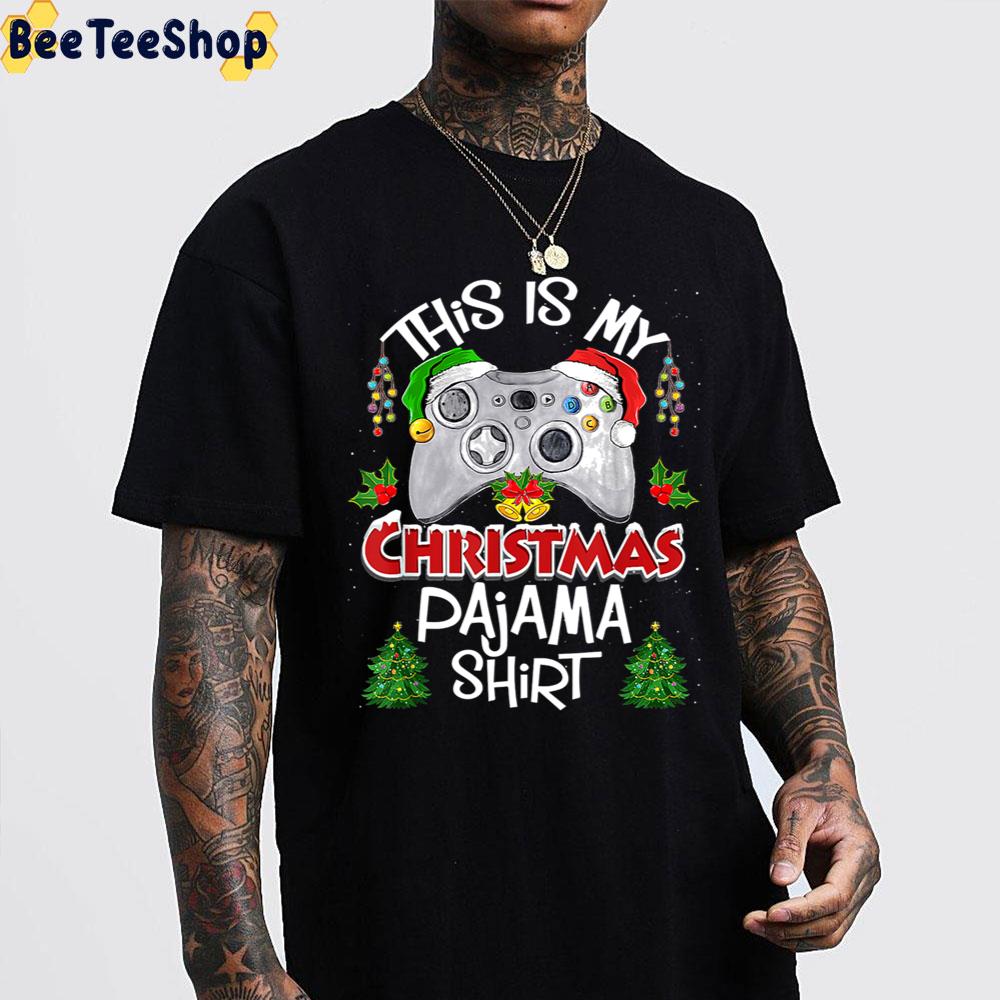 This Is My Christmas Pajama Santa Hat Gamer Trending Unisex Sweatshirt This Is My Christmas Pajama Santa Hat Gamer Trending Unisex Sweatshirt
