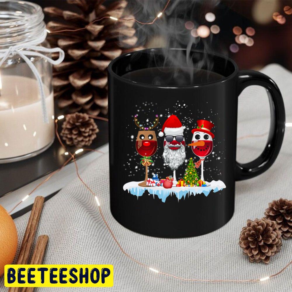 Three Glass Of Red Wine Santa Hat Christmas Trending Unisex Hoodie Three Glass Of Red Wine Santa Hat Christmas Trending Unisex Hoodie