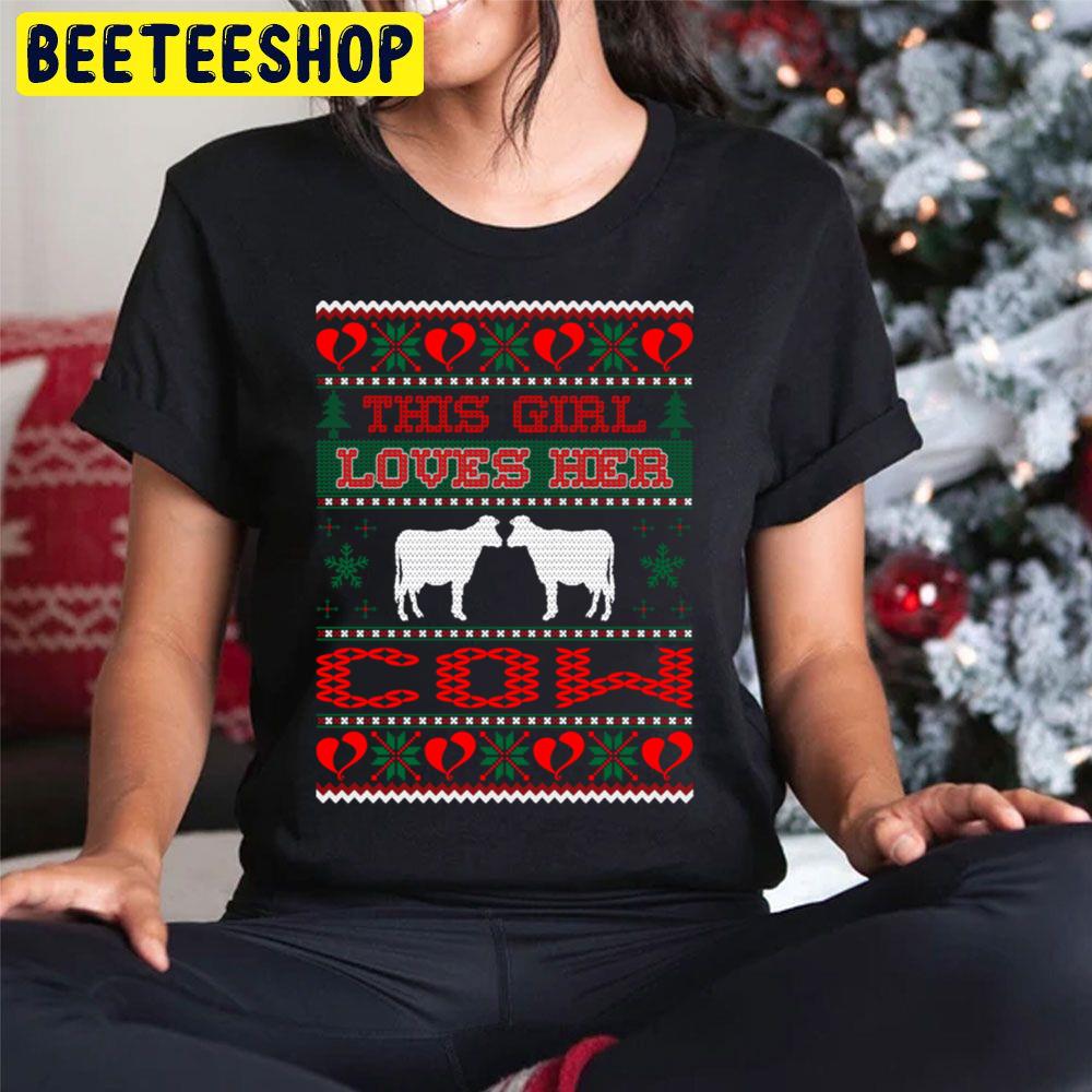 Thsi Girl Loves Her Cow Christmas Trending Unisex Hoodie Thsi Girl Loves Her Cow Christmas Trending Unisex Hoodie