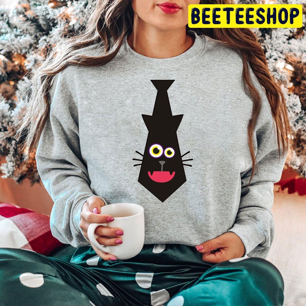 Tie Cats Funny Halloween Trending Unisex Hoodie Tie Cats Funny Halloween Trending Unisex Hoodie