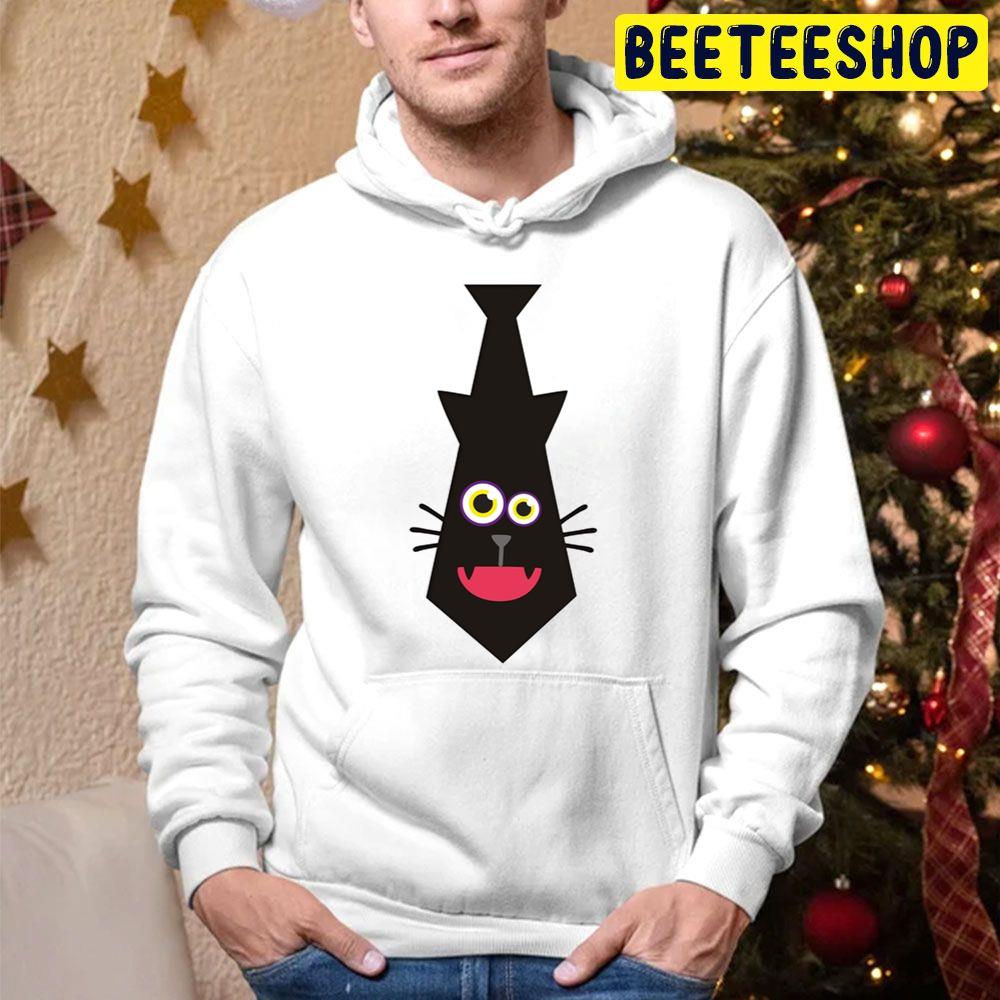 Tie Cats Funny Halloween Trending Unisex Hoodie Tie Cats Funny Halloween Trending Unisex Hoodie