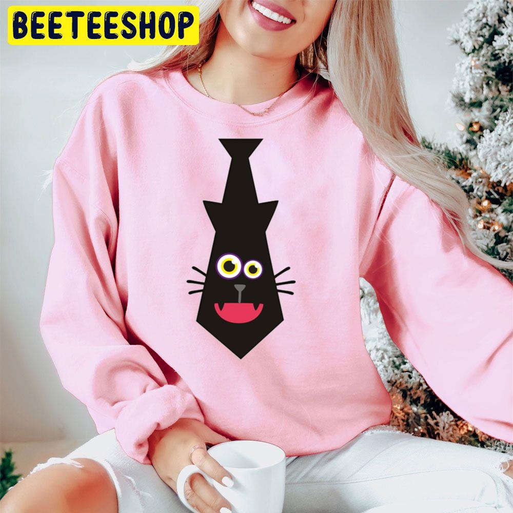 Tie Cats Funny Halloween Trending Unisex Hoodie Tie Cats Funny Halloween Trending Unisex Hoodie
