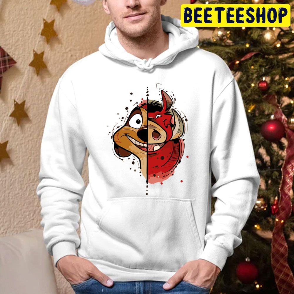 Timon And Pumbaa Face Trending Unisex Hoodie Timon And Pumbaa Face Trending Unisex Hoodie