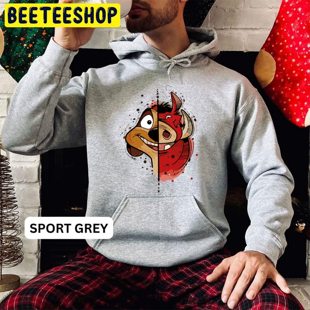 Timon And Pumbaa Face Trending Unisex Hoodie Timon And Pumbaa Face Trending Unisex Hoodie