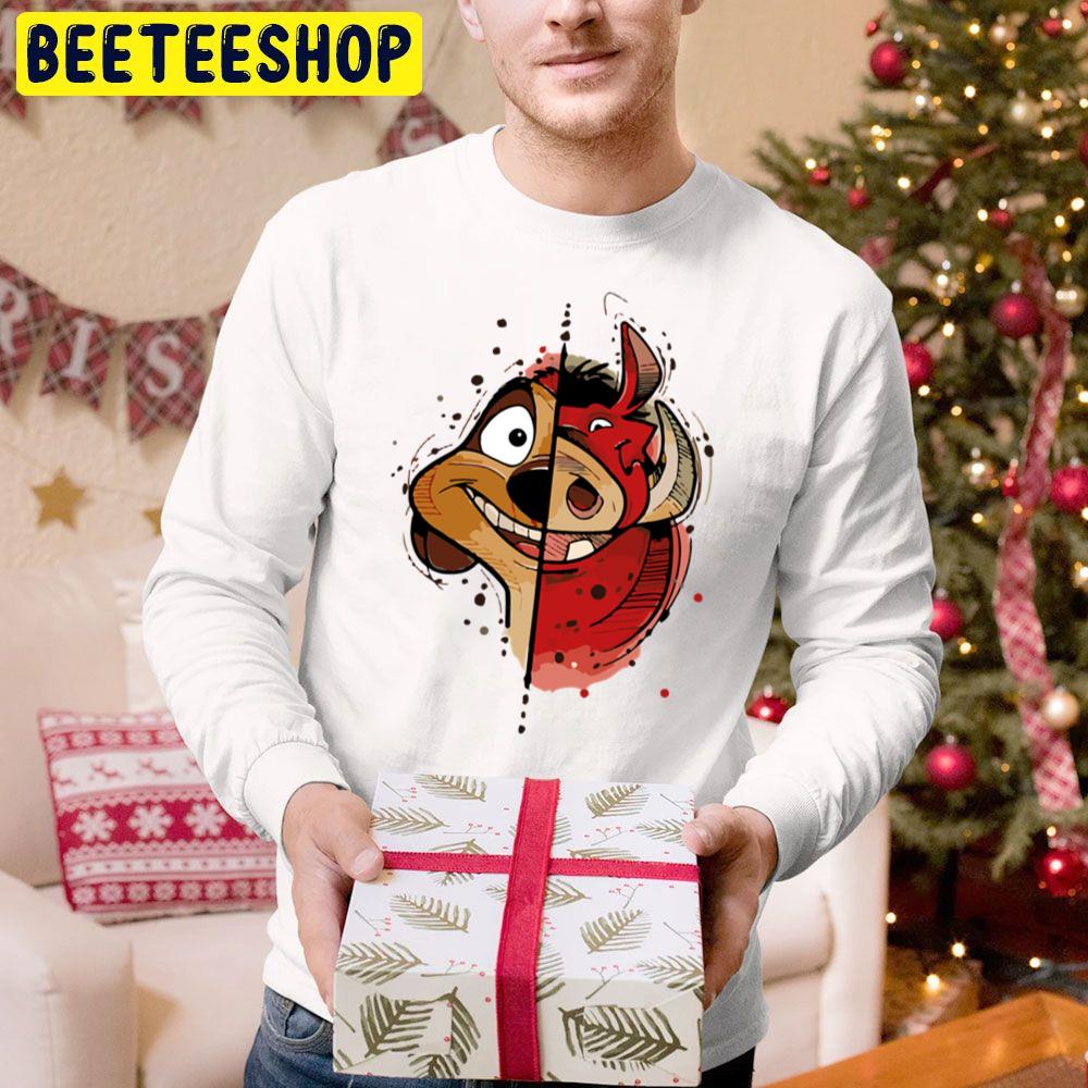 Timon And Pumbaa Face Trending Unisex Hoodie Timon And Pumbaa Face Trending Unisex Hoodie