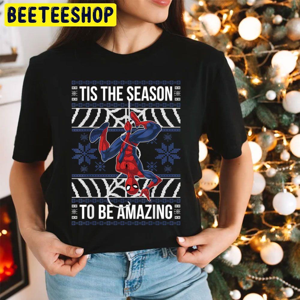 Tis The Season To Be Amazing Spider Man Knit Pattern Christmas Trending Unisex Hoodie Tis The Season To Be Amazing Spider Man Knit Pattern Christmas Trending Unisex Hoodie