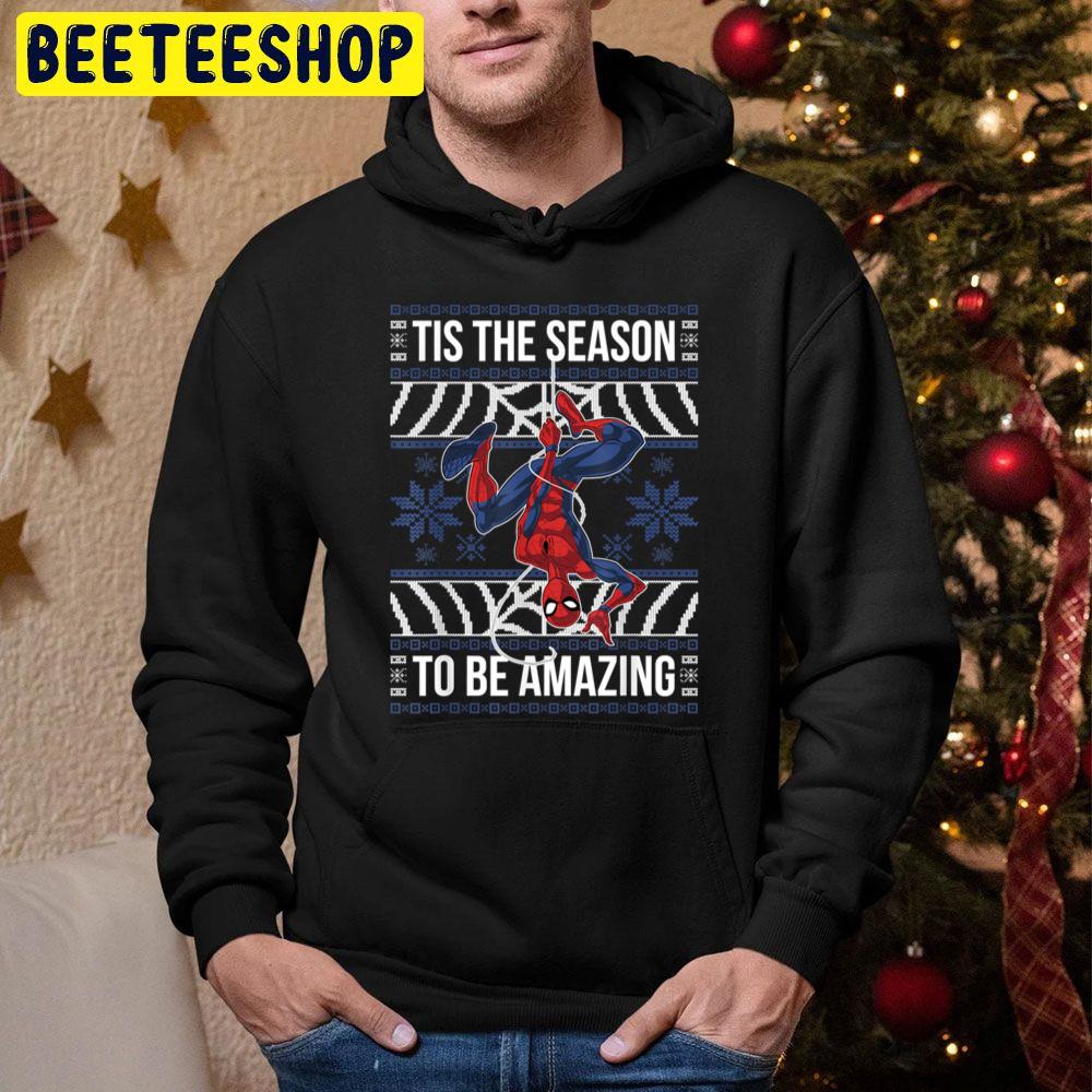 Tis The Season To Be Amazing Spider Man Knit Pattern Christmas Trending Unisex Hoodie Tis The Season To Be Amazing Spider Man Knit Pattern Christmas Trending Unisex Hoodie