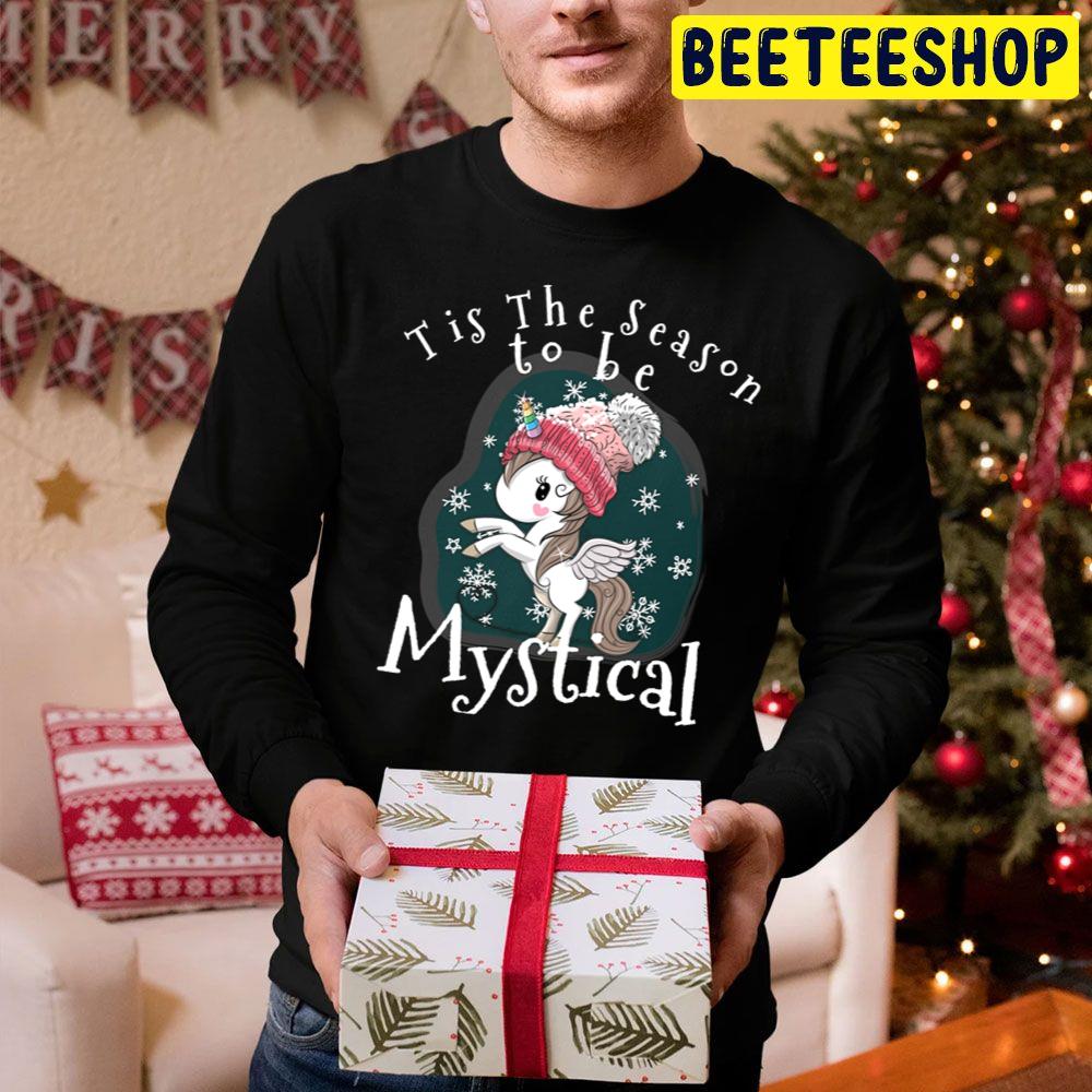 Tis The Season To Be Mystical Christmas Unicorn Trending Unisex Hoodie Tis The Season To Be Mystical Christmas Unicorn Trending Unisex Hoodie