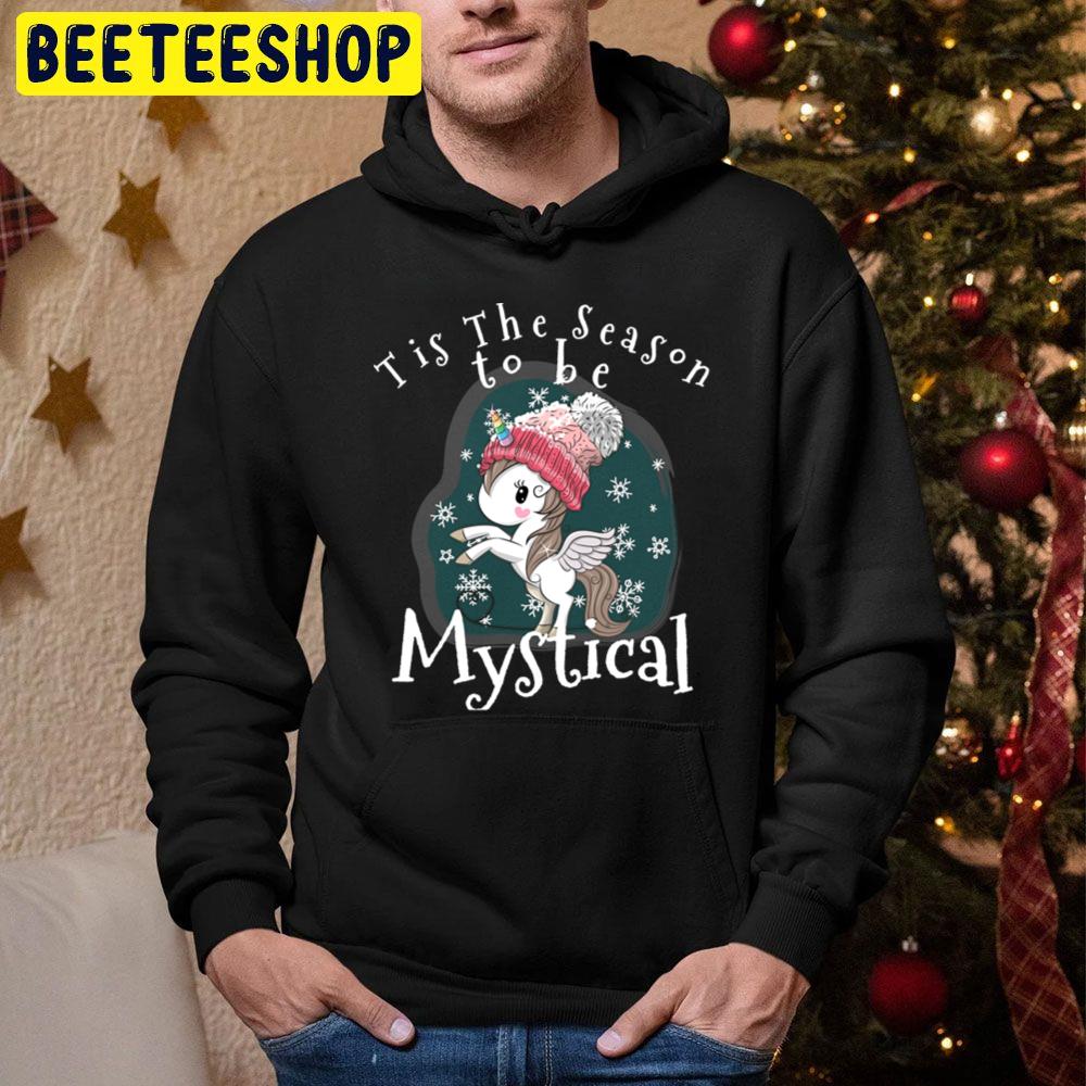Tis The Season To Be Mystical Christmas Unicorn Trending Unisex Hoodie Tis The Season To Be Mystical Christmas Unicorn Trending Unisex Hoodie