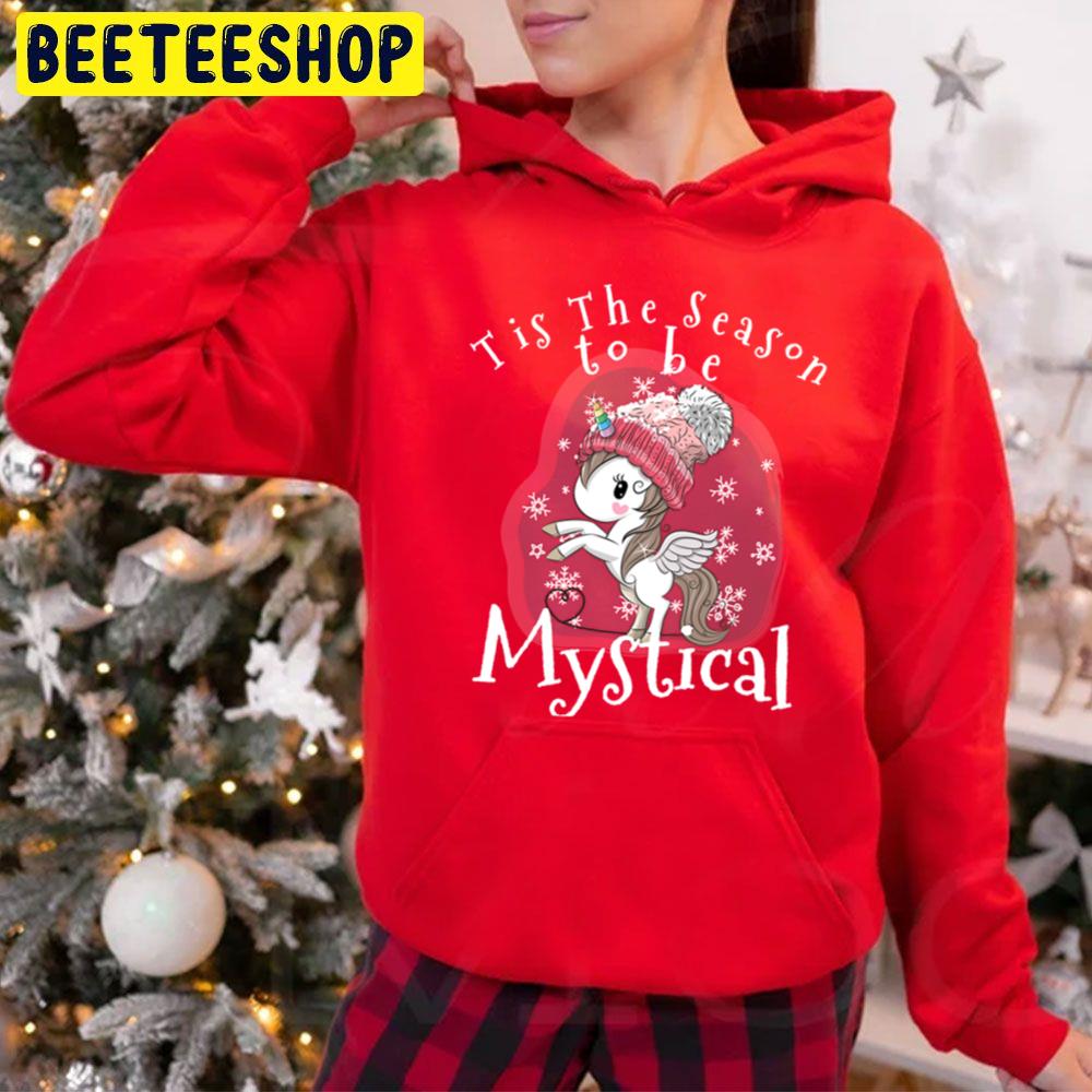 Tis The Season To Be Mystical Christmas Unicorn Trending Unisex Hoodie Tis The Season To Be Mystical Christmas Unicorn Trending Unisex Hoodie