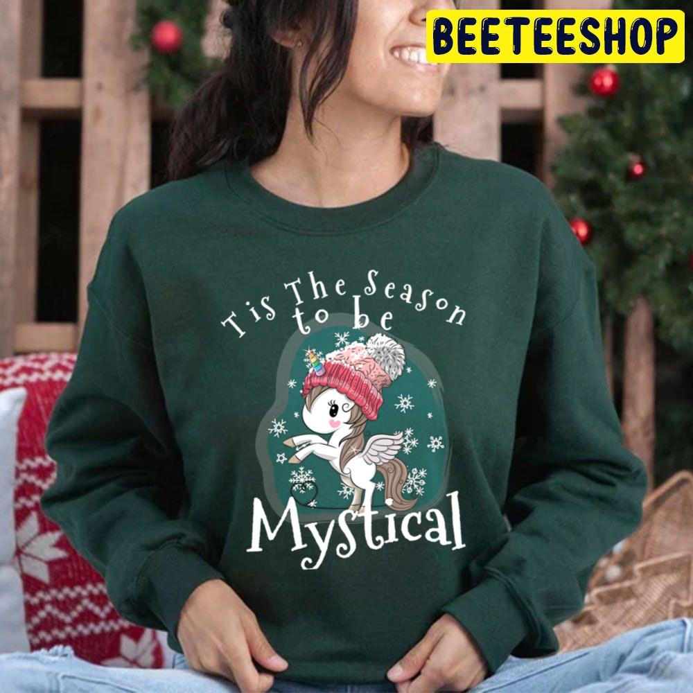 Tis The Season To Be Mystical Christmas Unicorn Trending Unisex Hoodie Tis The Season To Be Mystical Christmas Unicorn Trending Unisex Hoodie