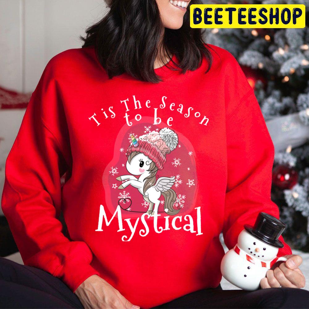 Tis The Season To Be Mystical Christmas Unicorn Trending Unisex Hoodie Tis The Season To Be Mystical Christmas Unicorn Trending Unisex Hoodie