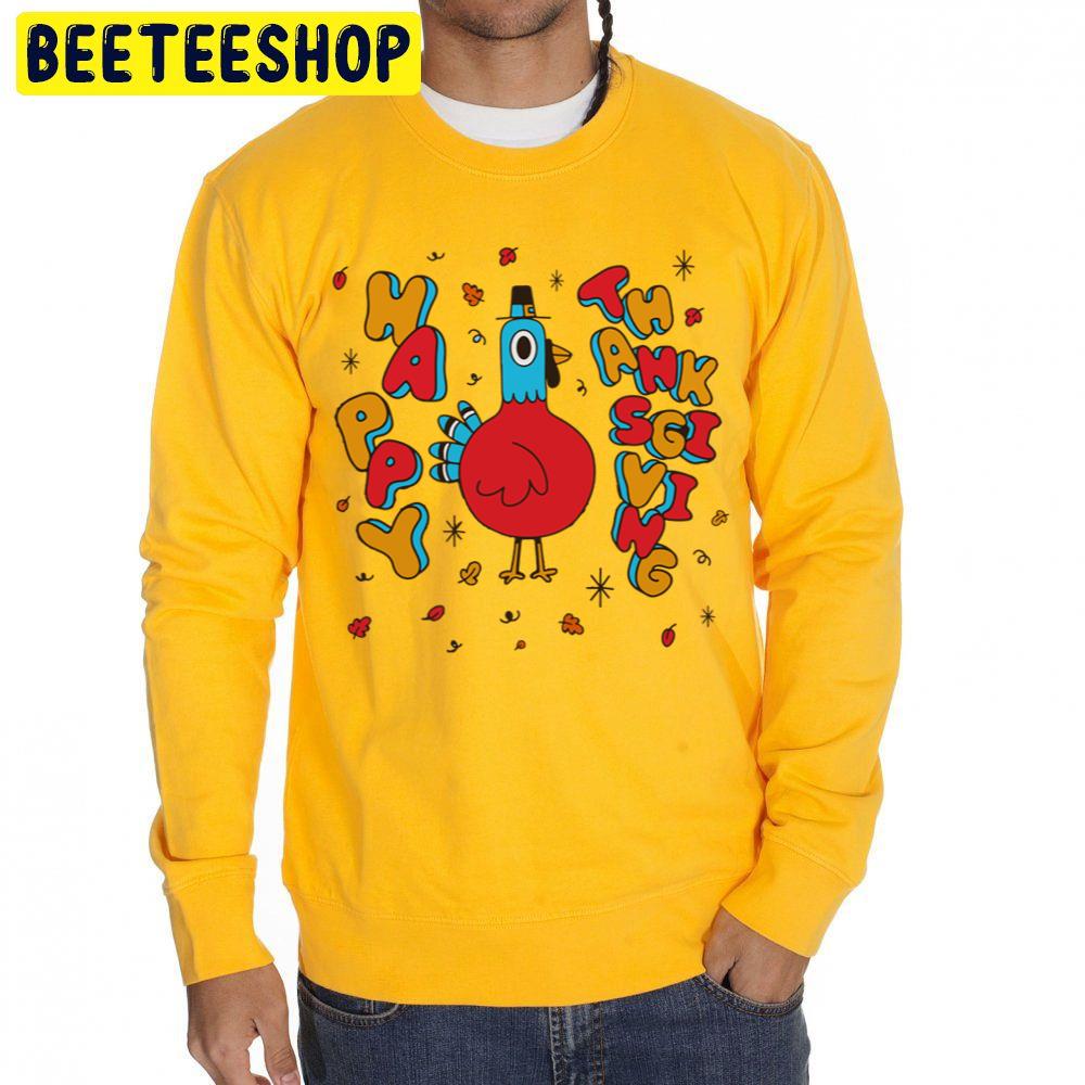 Toddler Happy Thanksgiving Trending Unisex Sweatshirt Toddler Happy Thanksgiving Trending Unisex Sweatshirt
