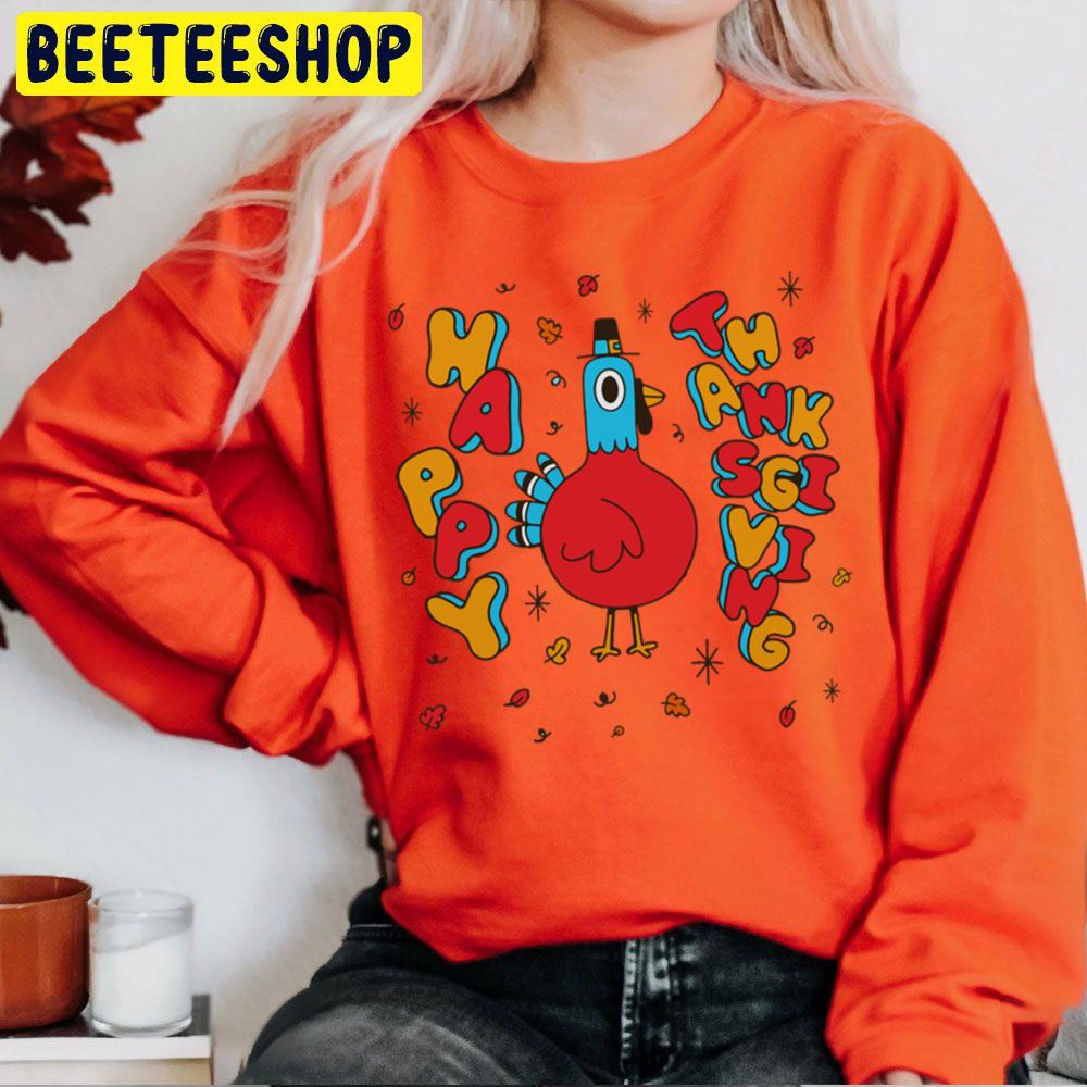 Toddler Happy Thanksgiving Trending Unisex Sweatshirt Toddler Happy Thanksgiving Trending Unisex Sweatshirt
